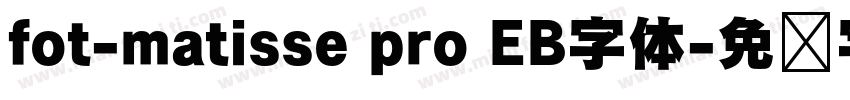 fot-matisse pro EB字体字体转换